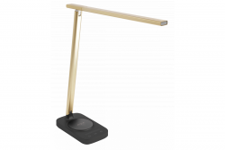 Lampa biurkowa Decor Bressi 8W 450lm AC220-240V 3-CCT Bezprzewodowe Ładowanie USB PF>0,5 RA>80 Czarna/Złota 1208962479