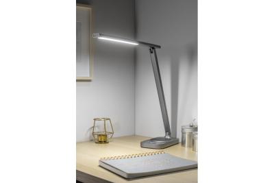 Lampa biurkowa Decor Bressi 8W 450lm AC220-240V 3-CCT Bezprzewodowe ładowanie USB PF>0,5 RA>80 Szary 1208962480