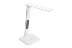 DecoLampa stołowa GALACTIC LED 5W 240lm AC220-240V 50/60Hz zmienne kolory (3000K 4000K 6000K) kalendarz alarm termometr biała obudowa. 1208962484