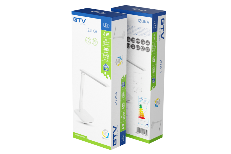 Decor IZUKA LED lampka biurkowa 6W 400lm AC220-240V 50/60Hz CCT ładowarka indukcyjna biała. 1208962496