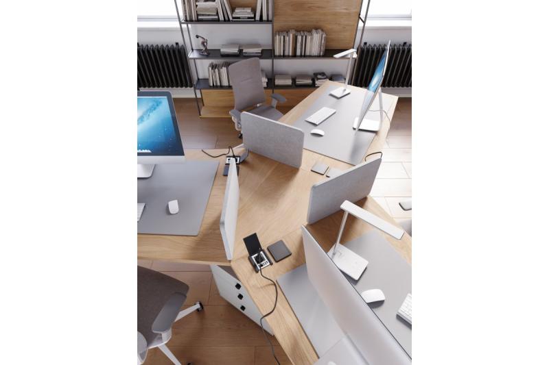 Dekoracyjna lampa biurkowa Tritton 6W 340lm AC220-240V 4-CCT Bezprzewodowe ładowanie USB PF>0 5 RA>80 biały. 1208962517