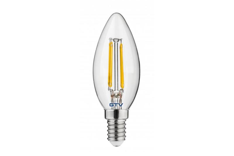 Światło LED, FILAMENT, C35, 4000K, E14, 4W, 440Im, AC220-240V/ 50-60Hz, RA>80, 360° 1208962687