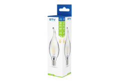 Dekoracyjne światło LED, FILAMENT, C35L, 27006, E14, 4W, 240lm, AC220-240V/ 50-60Hz, RA>80, 360° 1208962696