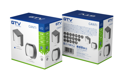 Dekoracyjna oprawa elewacyjna CANTI LED 12W 1000lm AC220-240V 50 / 60Hz IP65 4000K 1208962697