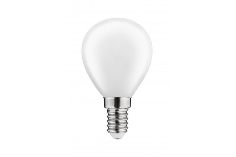 Żarówka LED, FROSTED FILAMENT, G45, 3000K, E14, 4W, 400lm, AC220-240V/50-60Hz, RA>80, 360° 1208962778