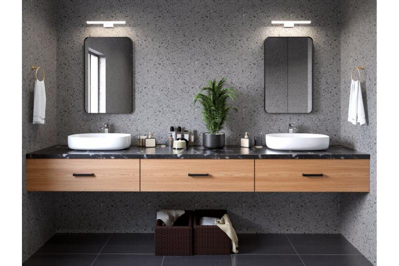 Ozdobny oprawka LED Catania 400mm 8W AC220-240V 50/60Hz 4000K IP44 RA >80 640lm Chrom 1208962883