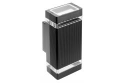 Dekoracyjna oprawa ścienna z dwukierunkowym światłem NESSA GU10 MAX.2x50W IP54 AC220-240V 50/60Hz czarna. 1208963007