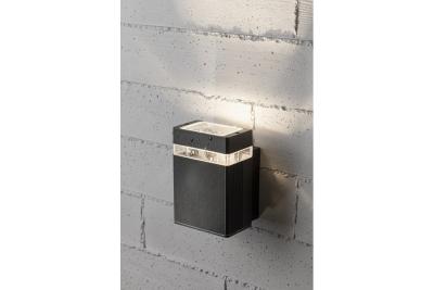 Dekoracyjny kinkiet jednokierunkowy NESSA GU10 MAX. 50W IP54 AC220-240V 50/60Hz czarny. 1208963009