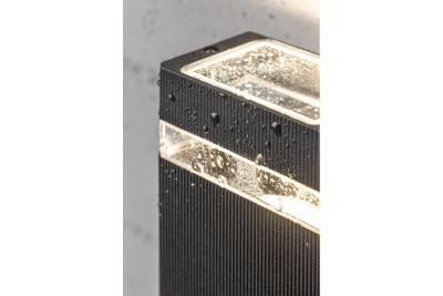 Dekoracyjny kinkiet jednokierunkowy NESSA GU10 MAX. 50W IP54 AC220-240V 50/60Hz czarny. 1208963009