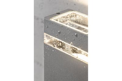 Wandarmatuur decoracyjny jednokierunkowy NESSA GU10 MAX. 50W IP54 AC220-240V 50/60Hz szary. 1208963010