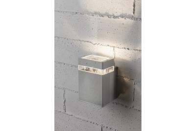 Wandarmatuur decoracyjny jednokierunkowy NESSA GU10 MAX. 50W IP54 AC220-240V 50/60Hz szary. 1208963010