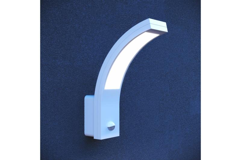 Dekoracyjny LED-armatura PARIS z czujnikiem ruchu 10W 900lm IP54 AC220-240V 50/60Hz 140° 9m 4000K biały. 1208963095