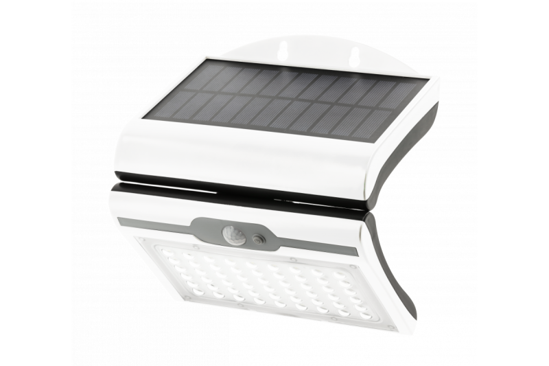 RAMOS Solar Facade Lampa z czujnikiem ruchu/zmierzchu, 50W, 300lm, 3,7V 1800mAh, IP44, 6000K, biały 1208963114