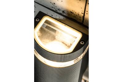 Dekoracyjna oprawa ścienna z dwukierunkowym światłem SILVA GU10 MAX.2x50W IP54 AC220-240V 50/60Hz czarna. 1208963135