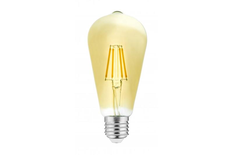 Żarówka dekoracyjna LED, żarnik Vintage, ST64, E27, 4 W, 400 lm, AC 220–240 V/50–60 Hz, PF > 0,5, 3000 K 1208963178