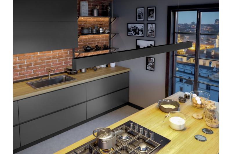 LED oprawa wisząca VILANA 42W (30W+12W) 4000K RA>80 220-240VAC 48/120° UGR<19 120cm czarna. 1208963237