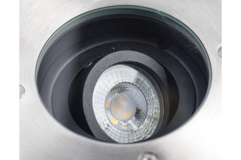 Dekoracyjna oprawa zalewowa BETA-K z regulacją kąta, maks. 50 W GU10 IP67 AC220-240V 50/60Hz inox. 1208963697