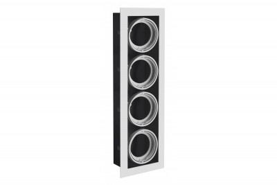 Deco PIREO sufitowa oprawa wpuszczana QUAD RECTANGLE szary/szary 1208963778