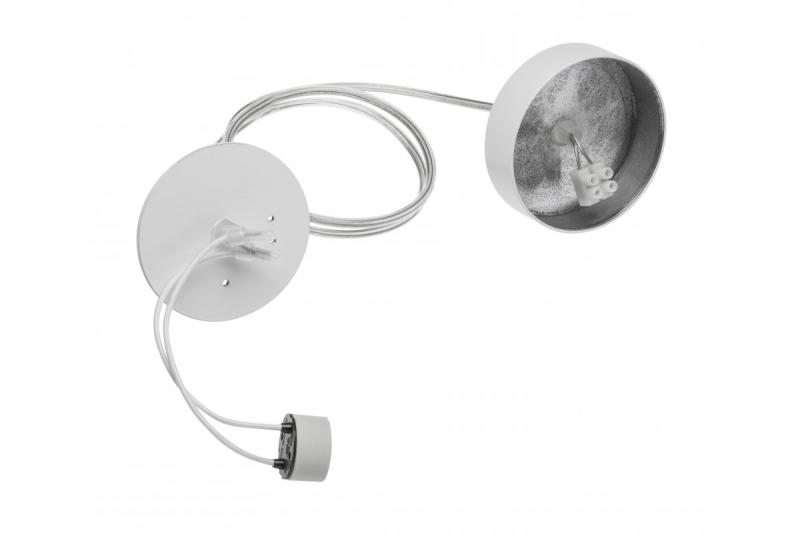 Zestaw do zawieszania dekoracji do oprawy świetlnej SENSA, biały okrągły przewód 1,5 m, 1208963801