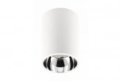 Dekoracyjna oprawa sufitowa ARIES PC 73x105mm IP20 max 20W okrągła biała/chrom. 1208963821