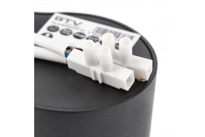 Dekoracyjna oprawa sufitowa AVEIRO DUO aluminium 160x80x85mm IP20 max 20W*2 okrągła czarna. 1208963826