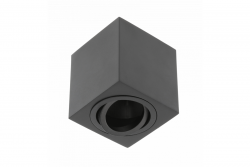 Dekoracyjna oprawa sufitowa AVEIRO BIS aluminium 80x80x90mm IP20 max 20W kwadrat czarna. 1208963836