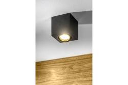 Dekoracyjna oprawa sufitowa AVEIRO BIS aluminium 80x80x90mm IP20 max 20W kwadrat czarna. 1208963836