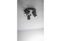 Dekoracyjna lampa sufitowa BLINK AC220-240V 50/60 Hz GU10 max. 20W*3 IP 20 potrójna czarna 1208963844