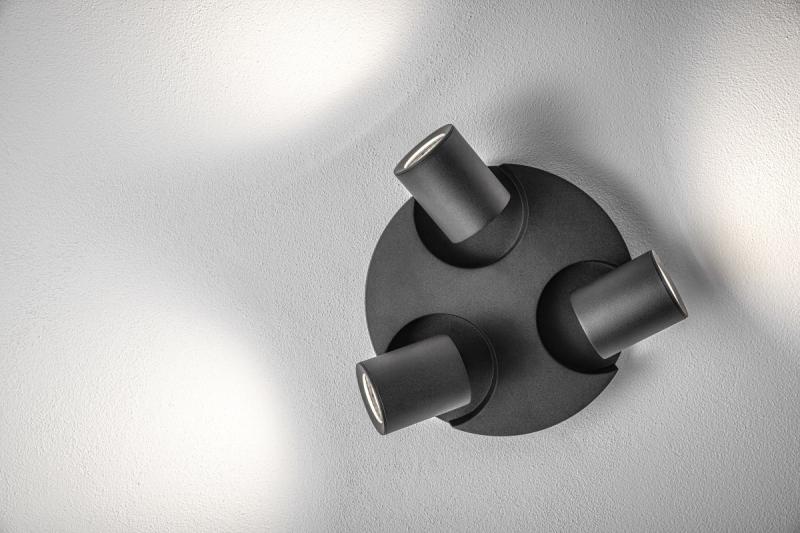 Dekoracyjna oprawa sufitowa BLINK II maks. 250V 50/60 Hz GU10 maks. 20W*3 IP 20 potrójna czarna 1208963848