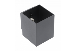 Oprawa ścienna CAMPIONE aluminiowa G9 IP20 maks. 40 W IP20 kwadratowa czarna. 1208963849