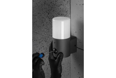 Dekoracyjne oświetlenie ogrodowe CORTA-AU PIR E27 MAX.25W IP44 AC220-240V 50-60Hz kinkiet górny grafit. 1208963858