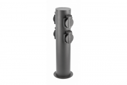 Deco Ogród Słup CORTA-P 36 IP54 AC220-240V 50-60Hz 4*Gniazdo Schuko max. 3500W słup grafitowy. 1208963859