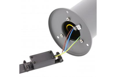 Dekoracyjna lampa ogrodowa CORTA-P 40 E27 MAX.25W IP44 AC220-240V 50-60Hz, słupek antracyt. 1208963860