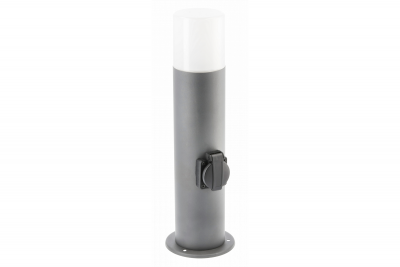 Decor CORTA-P 40 lampa ogrodowa E27 MAX.25W IP44 AC220-240V 50-60Hz gniazdko max. 3000W słupek grafit. 1208963861