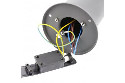 Decor CORTA-P 40 lampa ogrodowa E27 MAX.25W IP44 AC220-240V 50-60Hz gniazdko max. 3000W słupek grafit. 1208963861