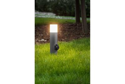 Decor CORTA-P 40 lampa ogrodowa E27 MAX.25W IP44 AC220-240V 50-60Hz gniazdko max. 3000W słupek grafit. 1208963861