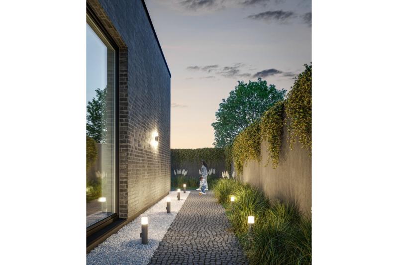 Decor CORTA-P 40 lampa ogrodowa E27 MAX.25W IP44 AC220-240V 50-60Hz gniazdko max. 3000W słupek grafit. 1208963861