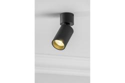 Ozdobna oprawa sufitowa FARGO MINI aluminium 56x150mm IP20 max 20W okrągła czarna. 1208963877