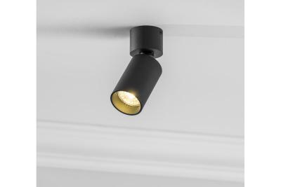 Ozdobna oprawa sufitowa FARGO MINI aluminium 56x150mm IP20 max 20W okrągła czarna. 1208963877