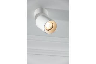 Plafonnière Decor FARGO aluminium 70x160mm IP20 max 20W rond wit. 1208963878