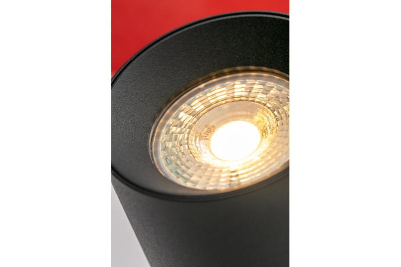 Plafoniera dekoracyjna FARGO 2 aluminium 70x166mm IP20 max 20W okrągła czarna. 1208963880