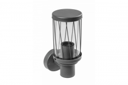 Lampa ogrodowa Decor KERTA-A E27 MAX.12W IP44 AC220-240V 50-60Hz prosta lampa ścienna góra grafit. 1208963906