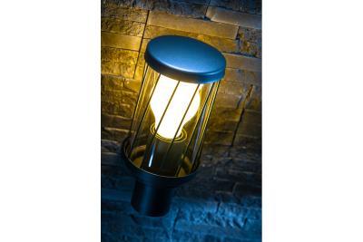 Lampa ogrodowa Decor KERTA-A E27 MAX.12W IP44 AC220-240V 50-60Hz prosta lampa ścienna góra grafit. 1208963906