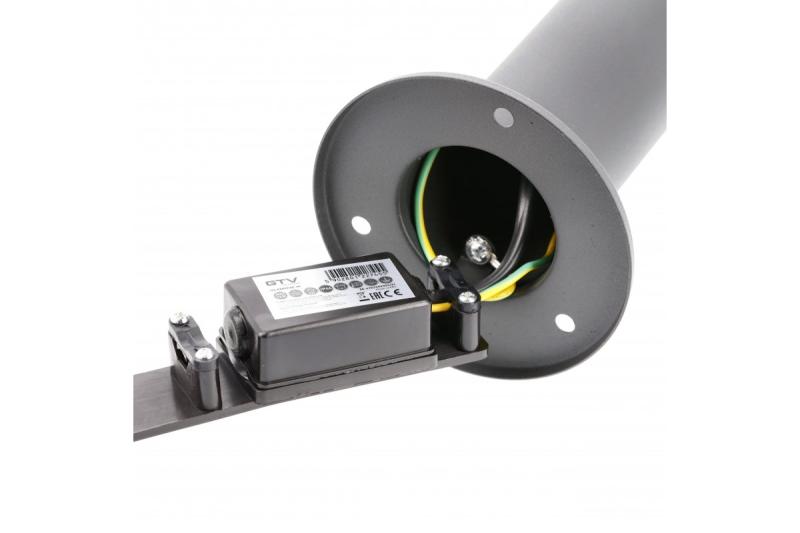 Dekoracyjna lampa ogrodowa KERTA-P 50 E27 MAX.12W IP44 AC220-240V 50-60Hz słupek grafitowy 1208963907