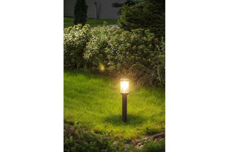 Dekoracyjna lampa ogrodowa KERTA-P 50 E27 MAX.12W IP44 AC220-240V 50-60Hz słupek grafitowy 1208963907