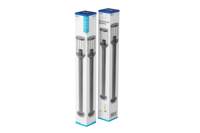 Dekoracyjna lampa ogrodowa KERTA-P 80 E27 MAX.12W IP44 AC220-240V 50-60Hz słupek grafitowy 1208963908