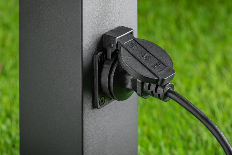 Dekoracyjna oprawa ogrodowa LARGO-P 50 E27 MAX.15W IP44 AC220-240V 50-60Hz max. 2500W słupek montażowy grafit. 1208963919