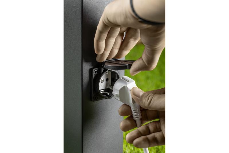 Dekoracyjna oprawa ogrodowa LARGO-P 50 E27 MAX.15W IP44 AC220-240V 50-60Hz max. 2500W słupek montażowy grafit. 1208963919