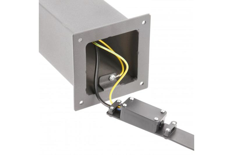 Dekoracyjny lampion ogrodowy LARGO-P PIR 50 E27 MAX.15W IP44 AC220-240V 50-60Hz słupek grafitowy. 1208963920