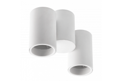 Dekoracyjna oprawa sufitowa LUPO aluminium 17,5x5,6x11,5 IP20 2*GU10 max. 50W okrągła biała. 1208963925